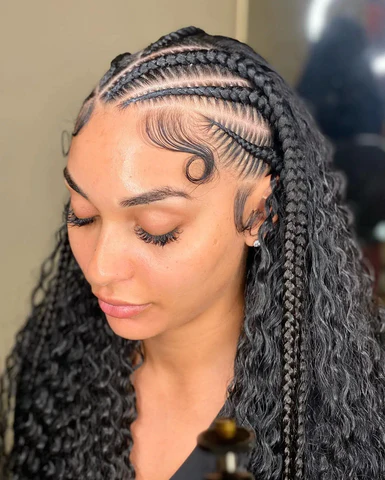 Fierce and Fabulous: Unleash Your Inner Goddess with Fulani Braids and Sew-In Extensions