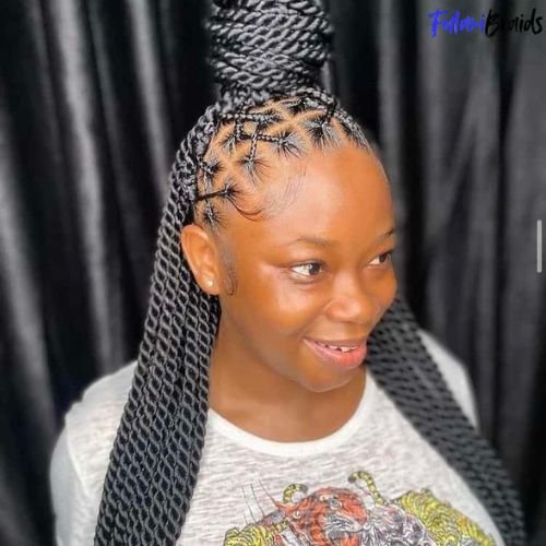 Criss-Cross Fulani Braids