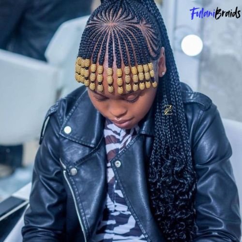 Fulani Braids with Beaded Bangs