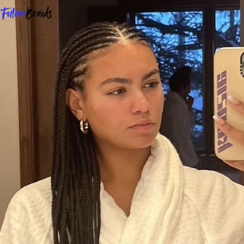 Fulani Braids with Middle Part and Long Length