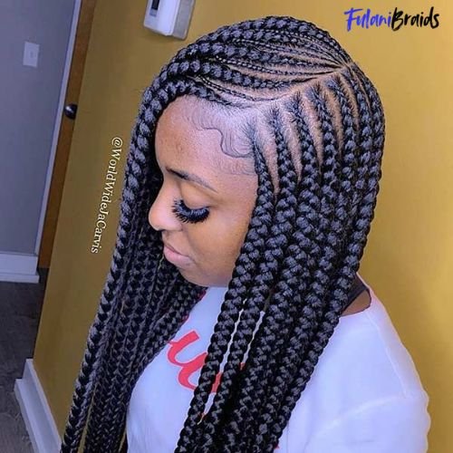 Two-Tone Fulani Braids